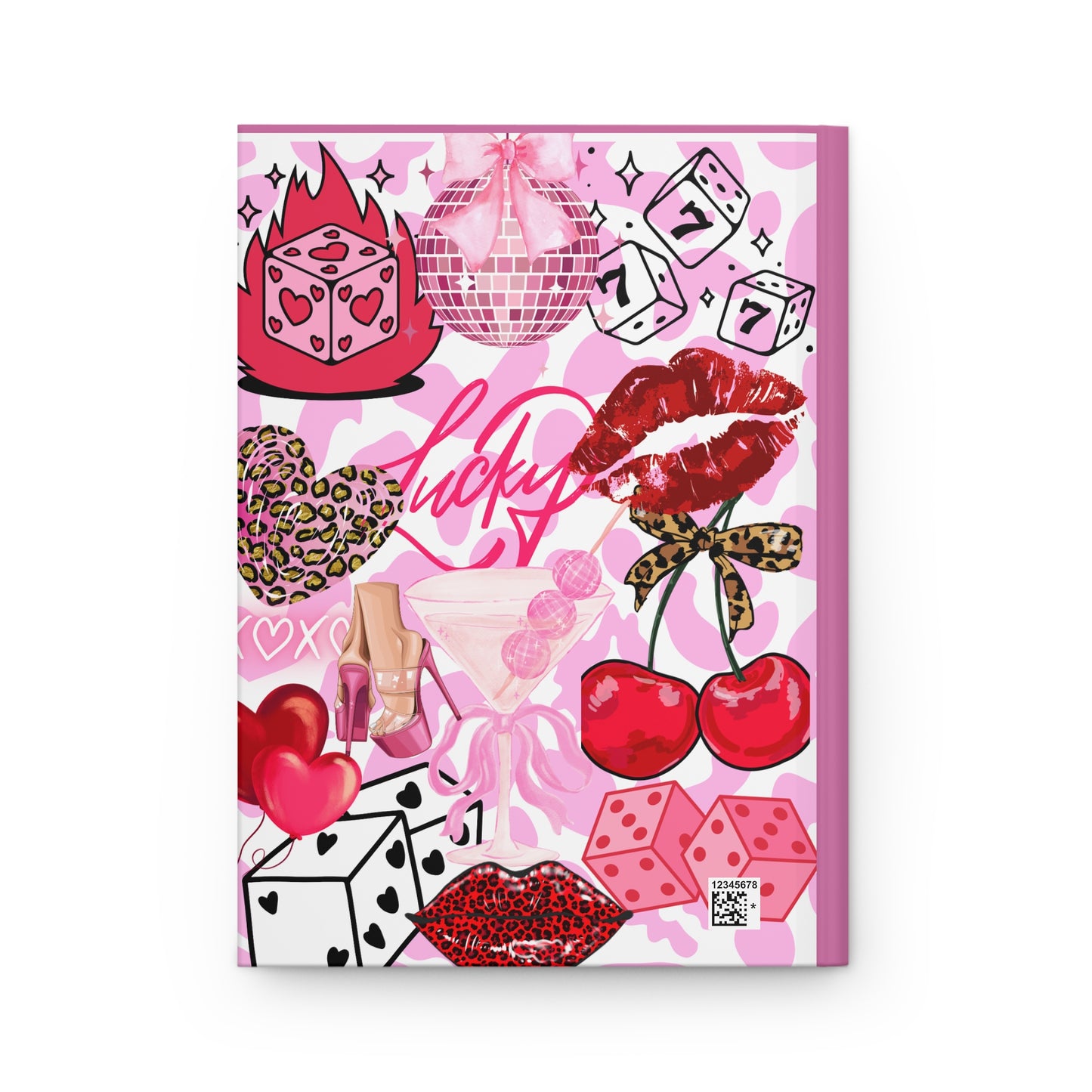 Lucky Glam Hardcover Journal for Creative Minds, Cute Notebook for Gift-Giving, Fun Scrapbooking, Pink Aesthetic Stationery, Writing [...]